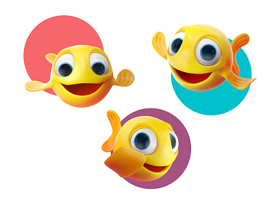 MiniMini 2018 | Little fish 3d character fish illustration