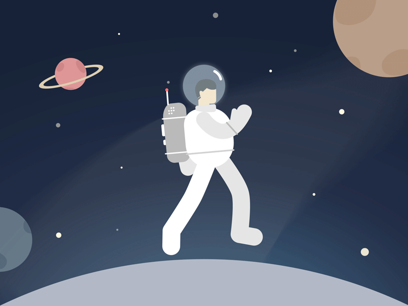 Astronaut after effect animation astronaut design illustration photoshop