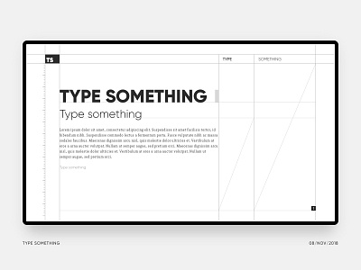 Type Something design type ui web