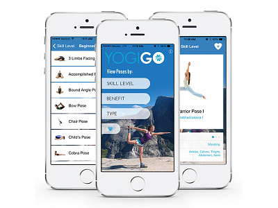 YogiGo App app apps blue ios iphone yoga