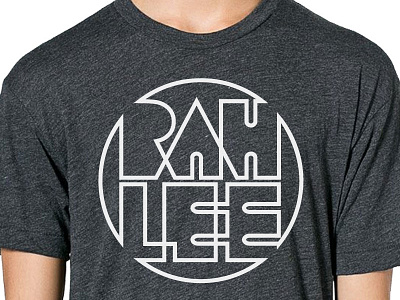 Rah-lee Tee Shirt Design apparel circle north carolina outline raleigh shirt design tee shirt tshirt type typography