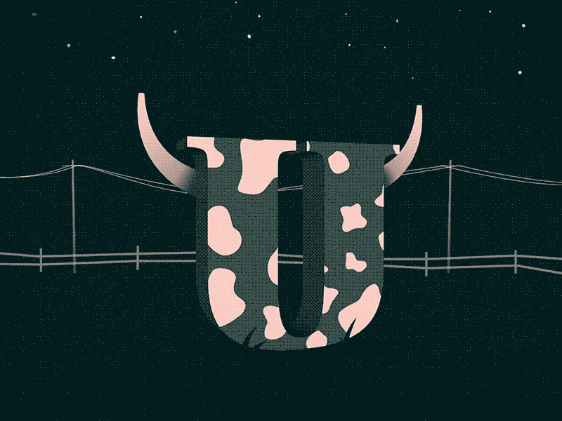 U for U.F.O. 36daysoftype 36daysoftype 05 animation