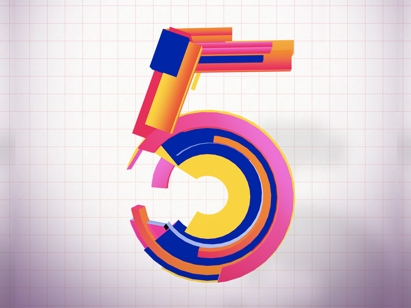 5 for fun by Metehan Korkmazel on Dribbble