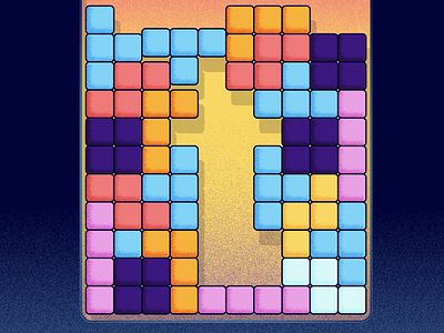 T for Tetris - 36 days of type 2019 36daysoftype 36daysoftype06 design illustration tetris