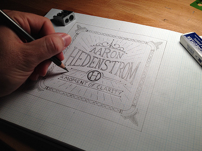 Arron Hedenstrom - Album Cover album cover hand lettering jazz music ornemental