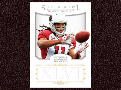 Superbowl Greatest Signatures flourish football gold foil graphic design ornament trading cards