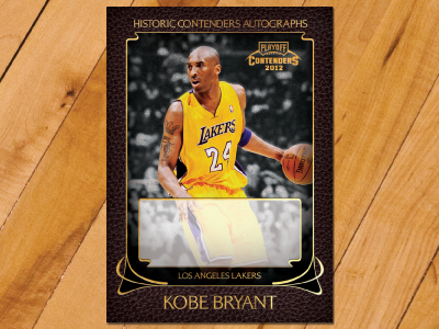Historic Contenders Autographs basketball flourish graphic design ornament trading cards