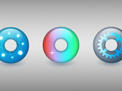 donut vector icons