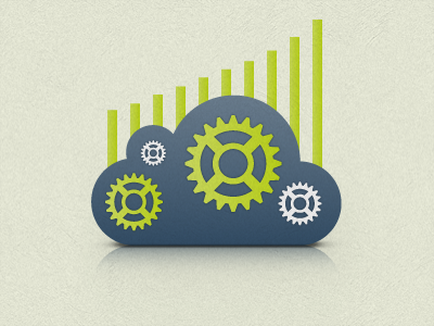 A cloud that works for your business cloud icon infographic