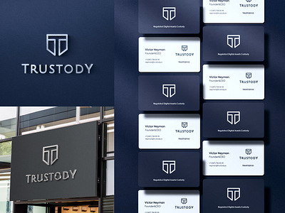 Crypto custody service logo design