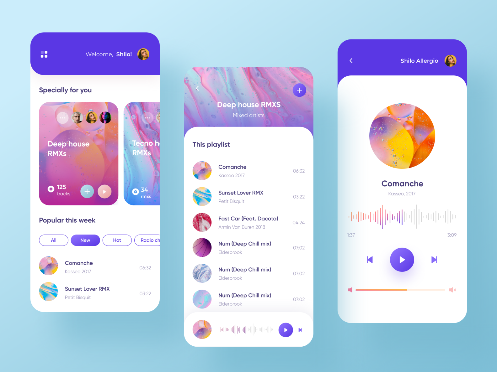 music player design concept by Alena Yegorova on Dribbble