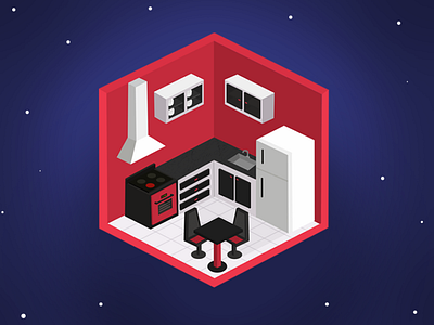 Isometric space home