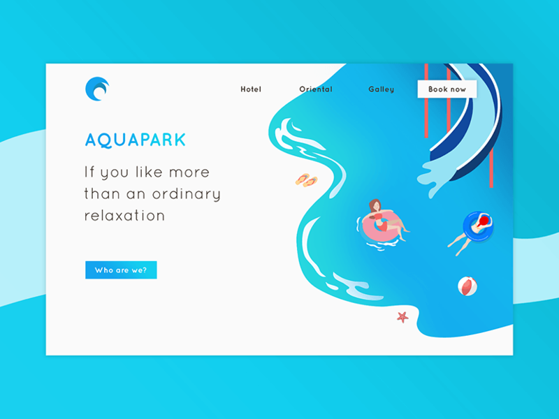 Aquapark landing by Jennifer Doma on Dribbble