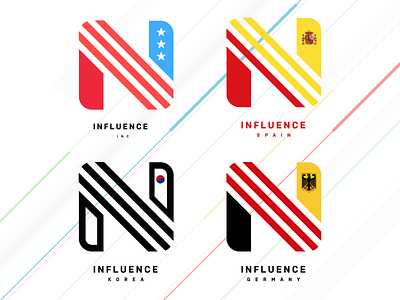 Influence.inc Logo Patriots branding graphic design logo