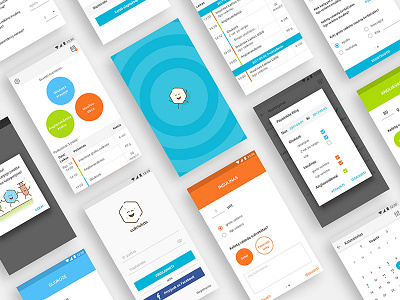 Cukriukas app showcase app characters diabetes diabetics mobile showcase ui ux