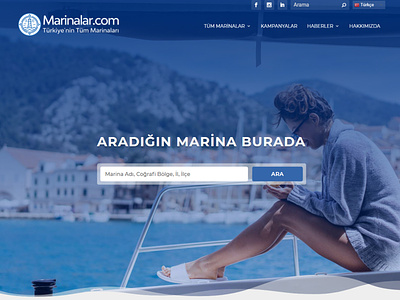 Marinalar.com css html landing responsive ui ux web wordpress