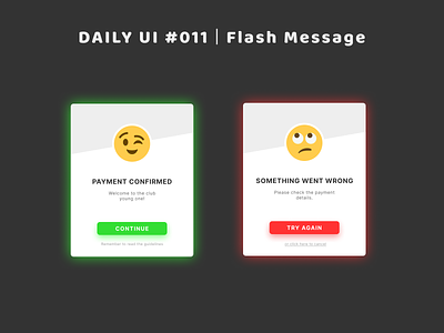 DailyUI #011 - Flash Cards card dailyui error flash popup success ui