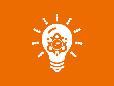 The epic method symbol idea innovation light orange