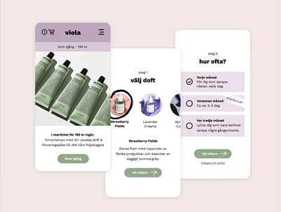 Viola branding design ui