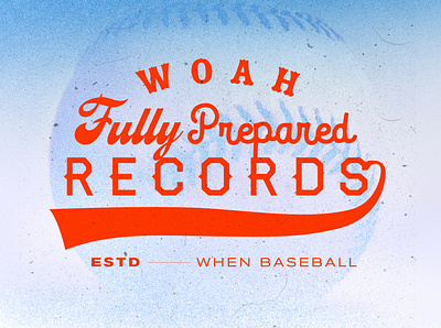 Woah Fully Prepared Records — Logo branding logo logotype typography wordmark