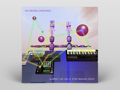 The Brown Christmas — Almost Live Vol. 3 — Album Cover 3d 3d art album album art album artwork album cover album cover design music