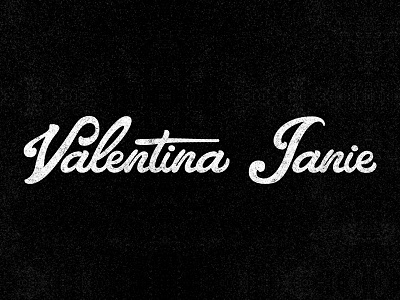 Valentina Janie — Final Logotype handlettering lettering logo logotype typography wordmark