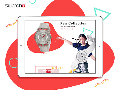 Swatch Redesign Concept app concept. swatch design digital ui ux watches web