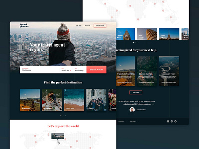 Travel Planer | Interactive Experience app concept design details digital digital product design interaction design planner travel ui ux web