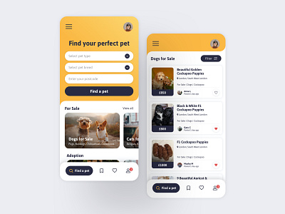 Pets4Homes App Concept