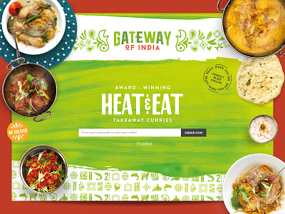 Gateway of India design digital designer food photoshop creative pub restaurant takeaway ui ux design web design web designer