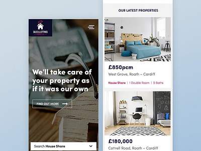 Estate Agents - Mobile view app dailyinspiration design designer designinspiration digital graphicdesign mobile ui uidesign uitrends uiux userinterface ux uxdesign uxigers uxinspiration web webdesign webdesigner