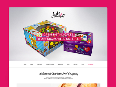 Cakes homepage