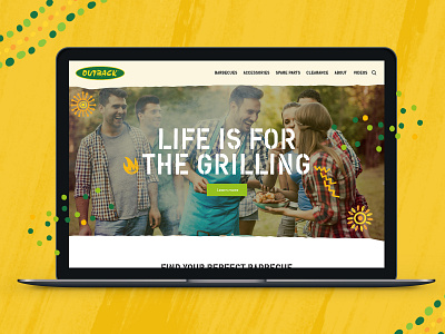 Outback Barbecues Homepage app dailyinspiration design designer digital mobile ui uiux ux web
