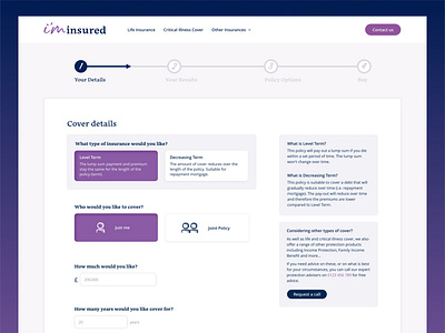 I'm Insured Your Details Page dailyinspiration design designer designinspiration digital ui uiux ux uxigers web