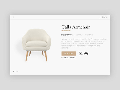 Product Card Concept card cart clean concept product shop ui ux web