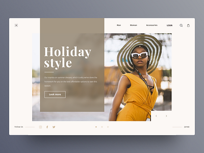 Fashion blog concept beautiful concept design ui uidesign uiux ux web webdesign website