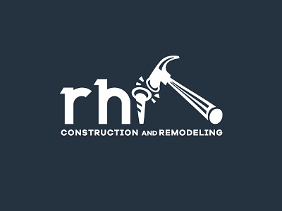 Branding for construction company branding hammer logo nail