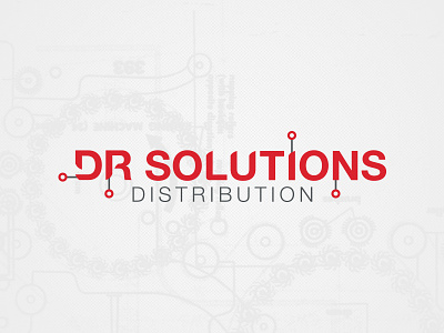 Wip Dr Solutions Distribution 4 computer design identity logo logo design technology typography