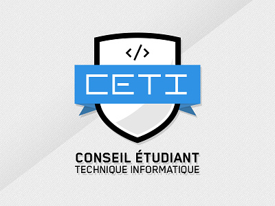 CÉTI branding design geek logo logo design school shield tech