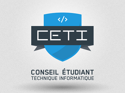 CÉTI 3 branding design geek logo logo design school shield tech