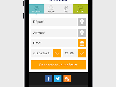 Calculateur d'itinéraire mobile