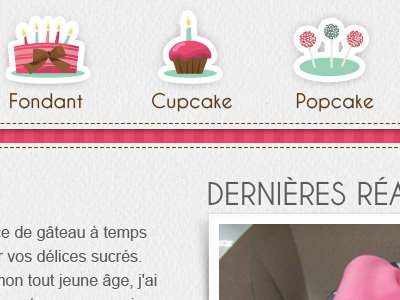 Cake shop cake cupcake food web design