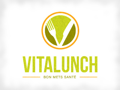 Vitalunch design food graphic design identity logo