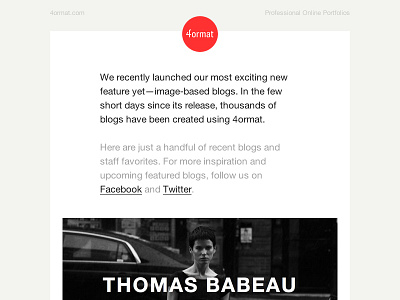 Featured Blogs 4ormat email responsive