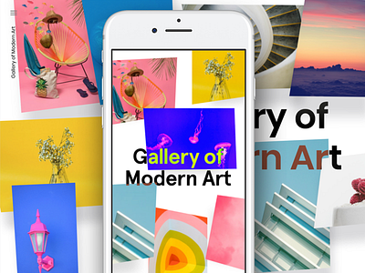 Google AMP Gallery 3d art bold minimal responsive vr website