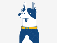 Surveymonkey Dribbble - panting pupper april 30 2018 follow the surveymonkey design team