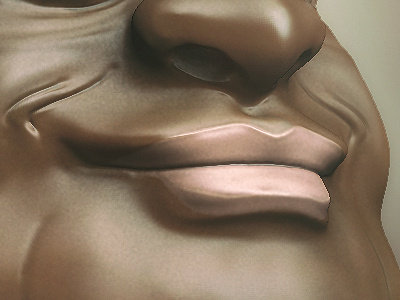 Fat Face 3d art face model modeling photoshop render sculpt sculpting zbrush
