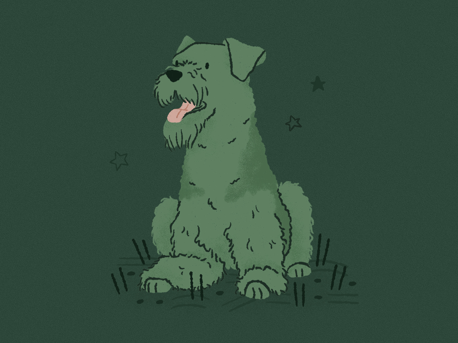 Airedale Illustration by Kaila Elders on Dribbble