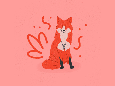 Fox Illustration animalart animalillustration digitalillustration fox foxart foxillustration limitedpalette procreate