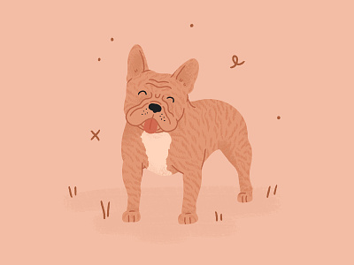 French Bulldog Illustration